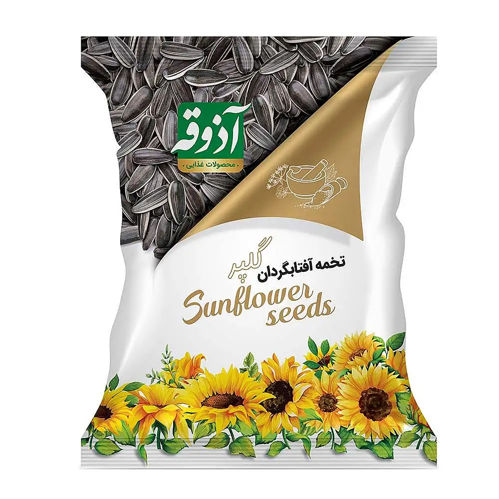 پک تخمه آفتابگردان گلپر آذوقه 105 گرمی بسته 3 عددی