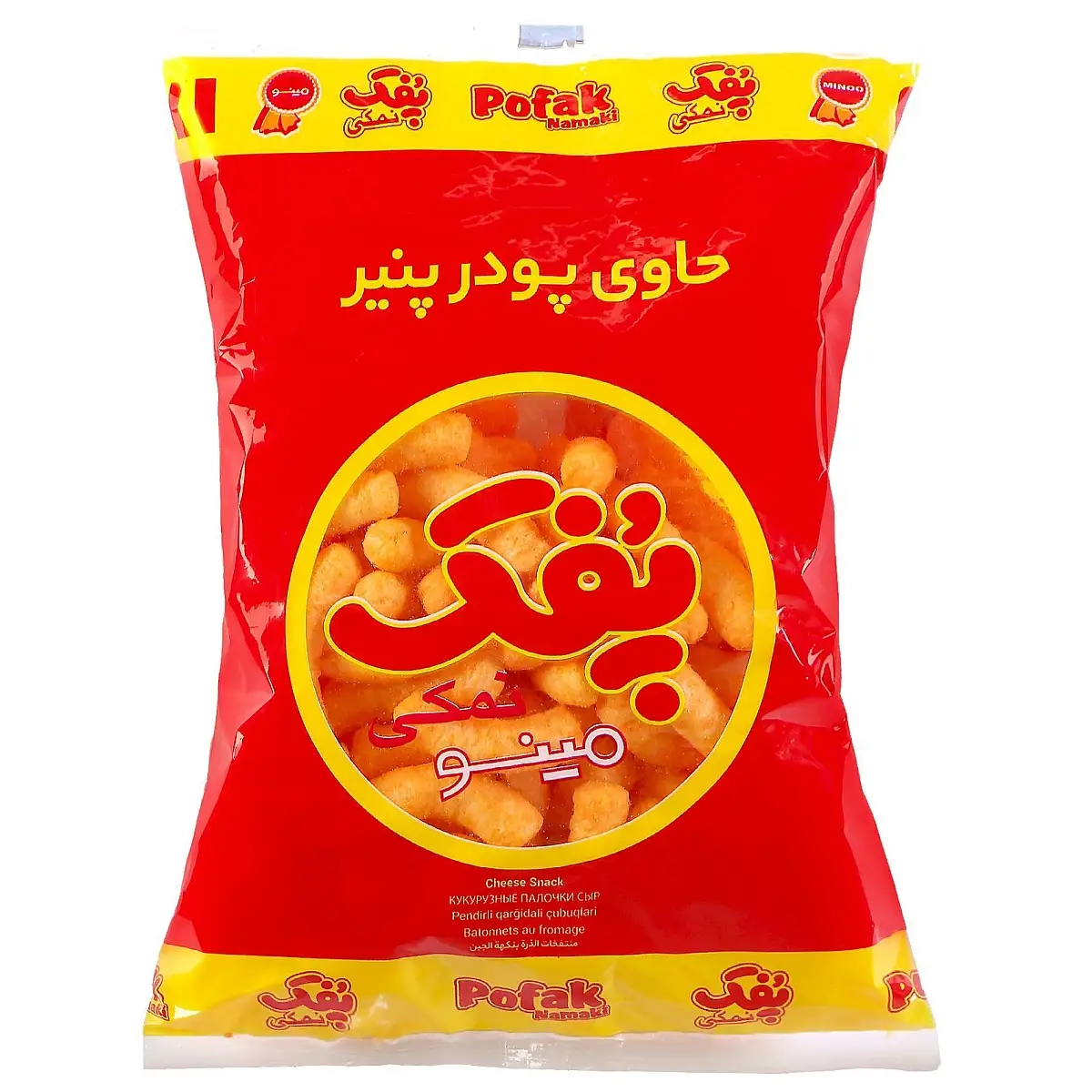 پک پفک نمکی مینو 60 گرمی بسته 6 عددی