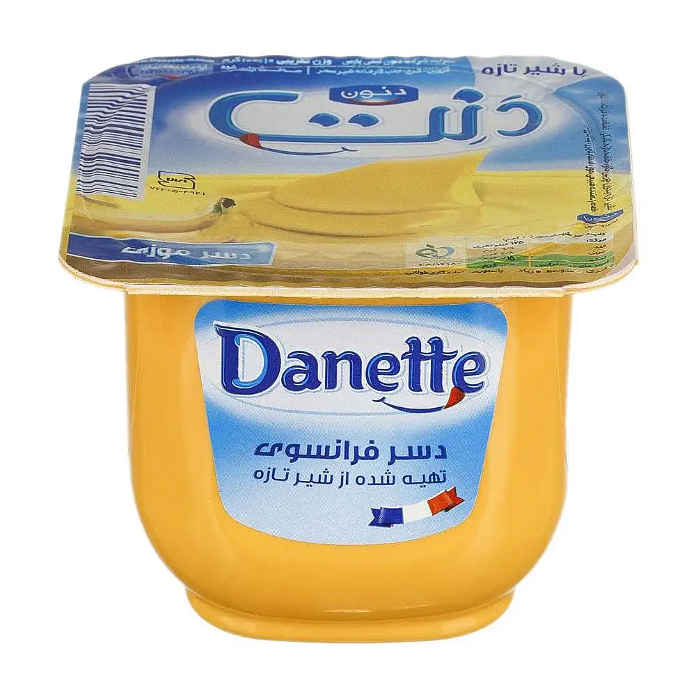 پک دسر پودينگ موزي دنت 100 گرمی بسته 4 عددی
