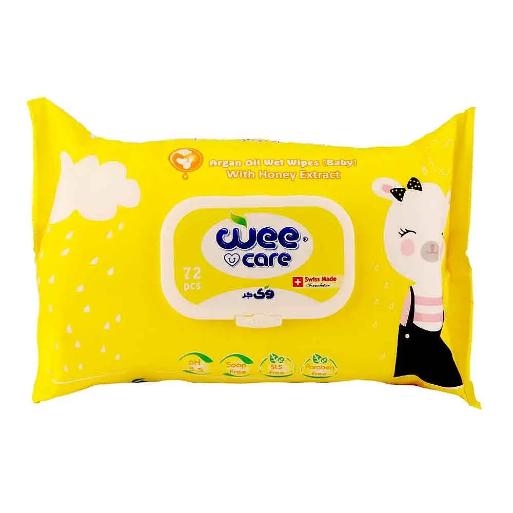 پک دستمال مرطوب کودک 72 عددی وی کر بسته 3 عددی