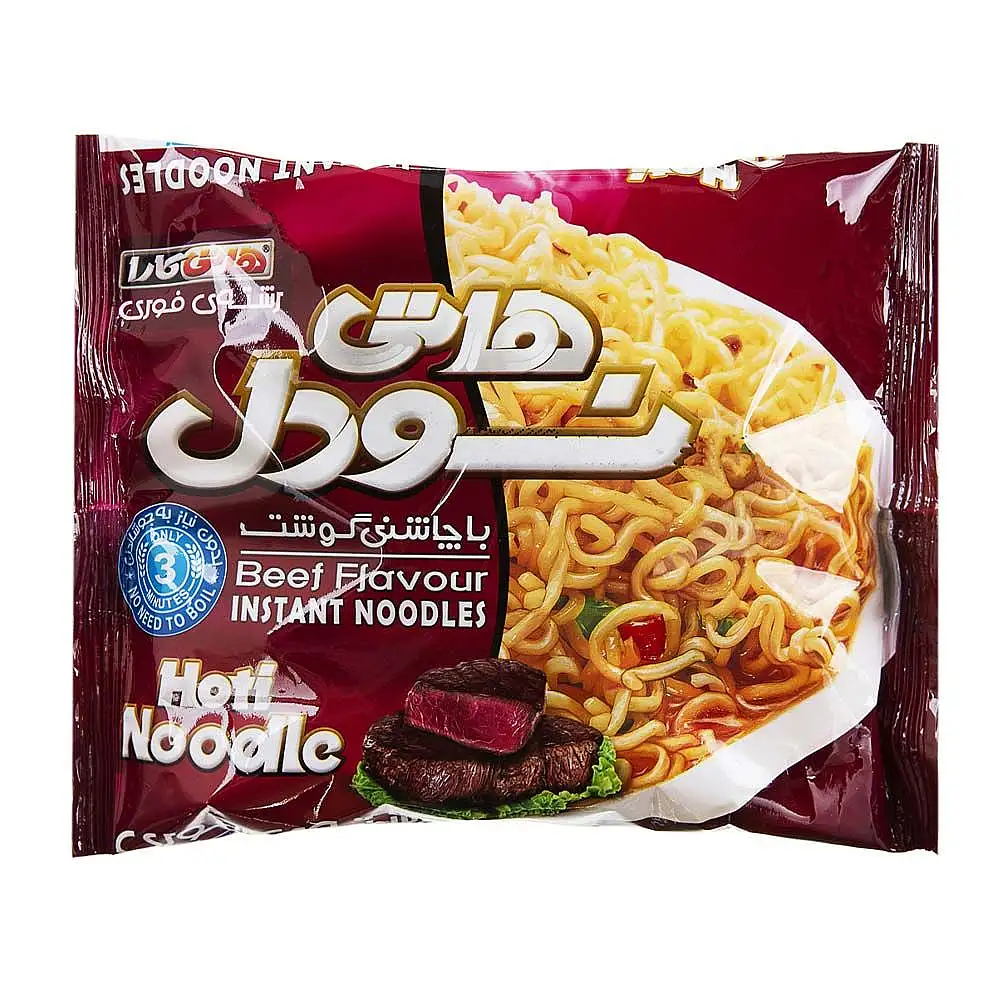 پک نودل گوشت هاتی نودل 77 گرمی بسته 4 عددی