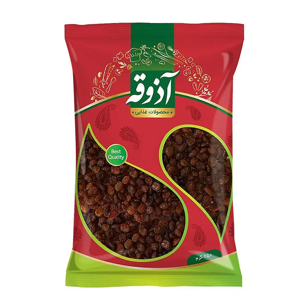 پک کشمش پلویی آذوقه 400 گرمی بسته 3 عددی