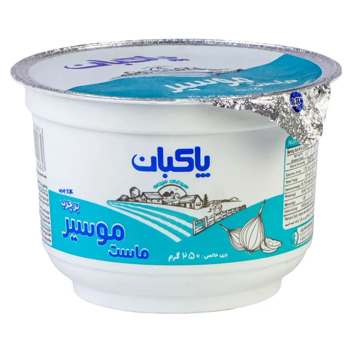 پک ماست موسیر پاکبان 250 گرمی بسته 6 عددی